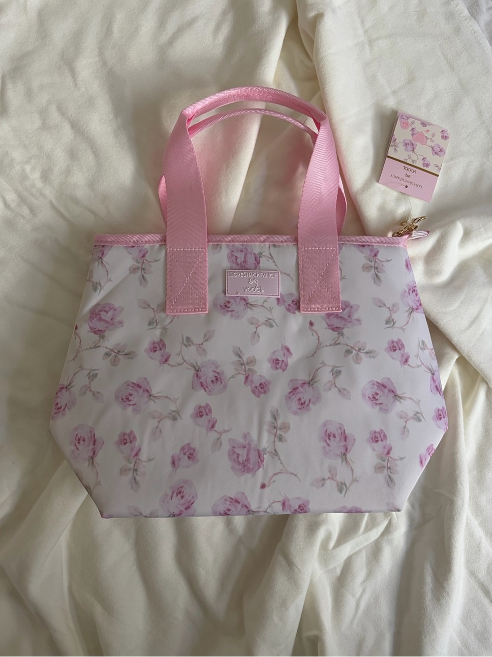 LoveShackFancy lunch tote bag